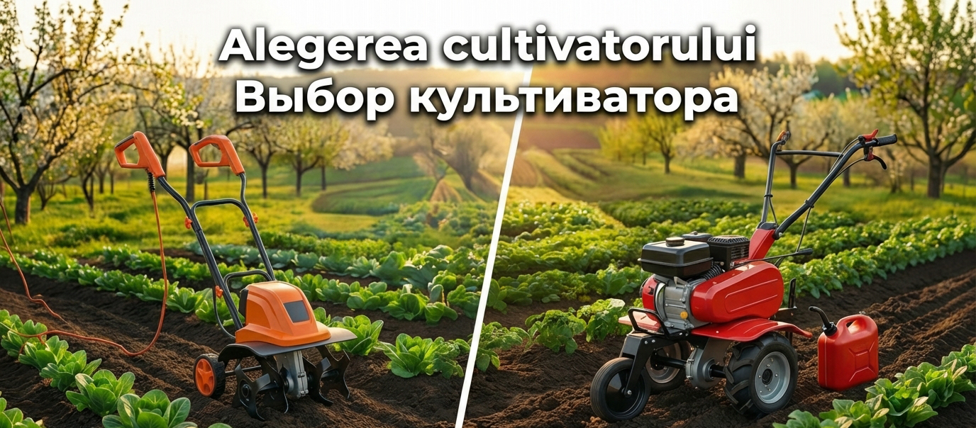 Alegerea cultivatorului: electric sau pe benzină? Ghid pe înțelesul tuturor