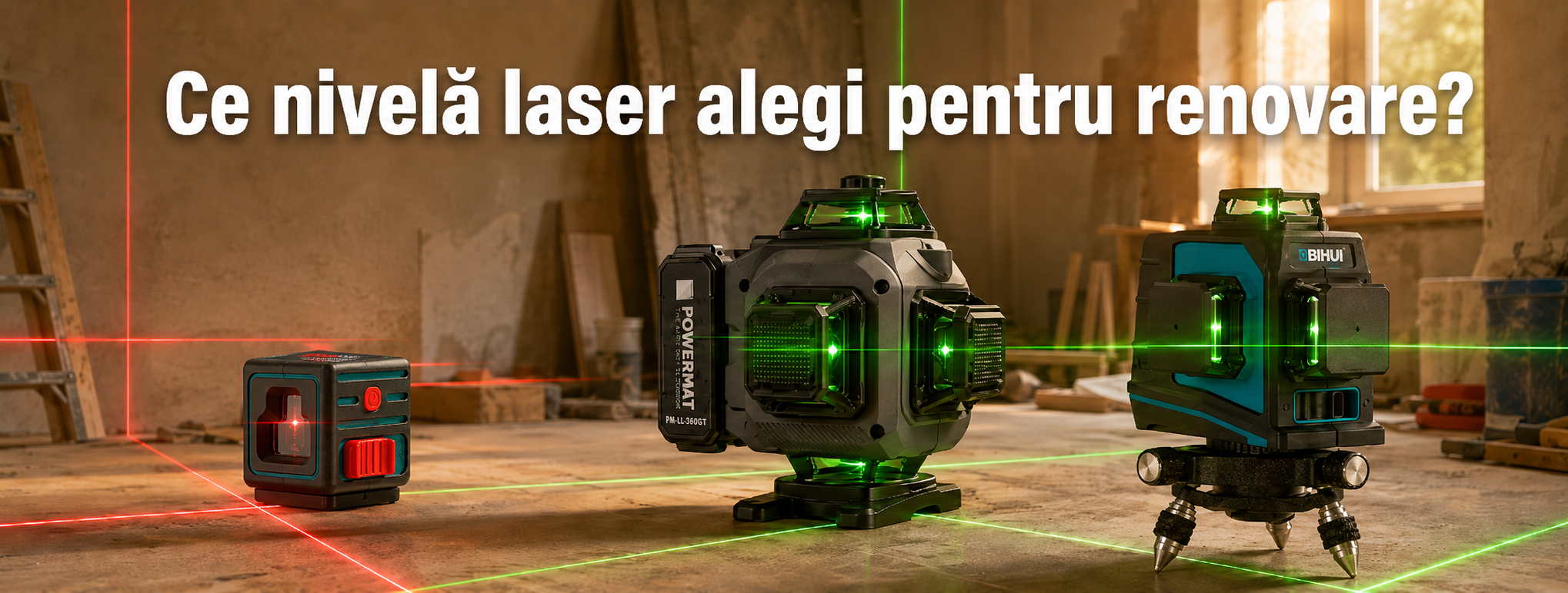 Ce nivelă laser să cumperi pentru renovare