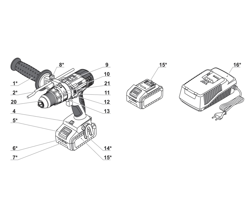 Шуруповерт аккумуляторный CROWN CT21075HMX-4 BMC 20В 2Ач photo 6