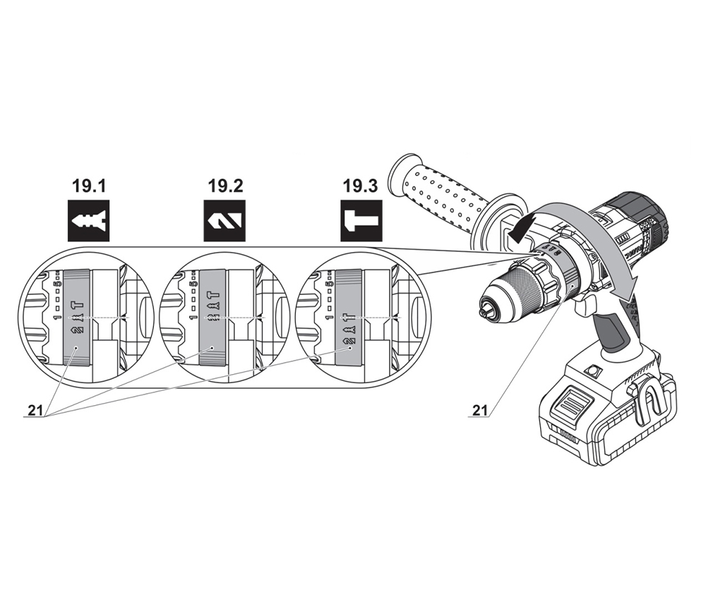 Шуруповерт аккумуляторный CROWN CT21075HMX-4 BMC 20В 2Ач photo 9