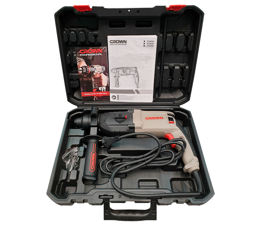 Ciocan rotopercutor CROWN CT18108 BMC 800w SDS-PLUS photo 5