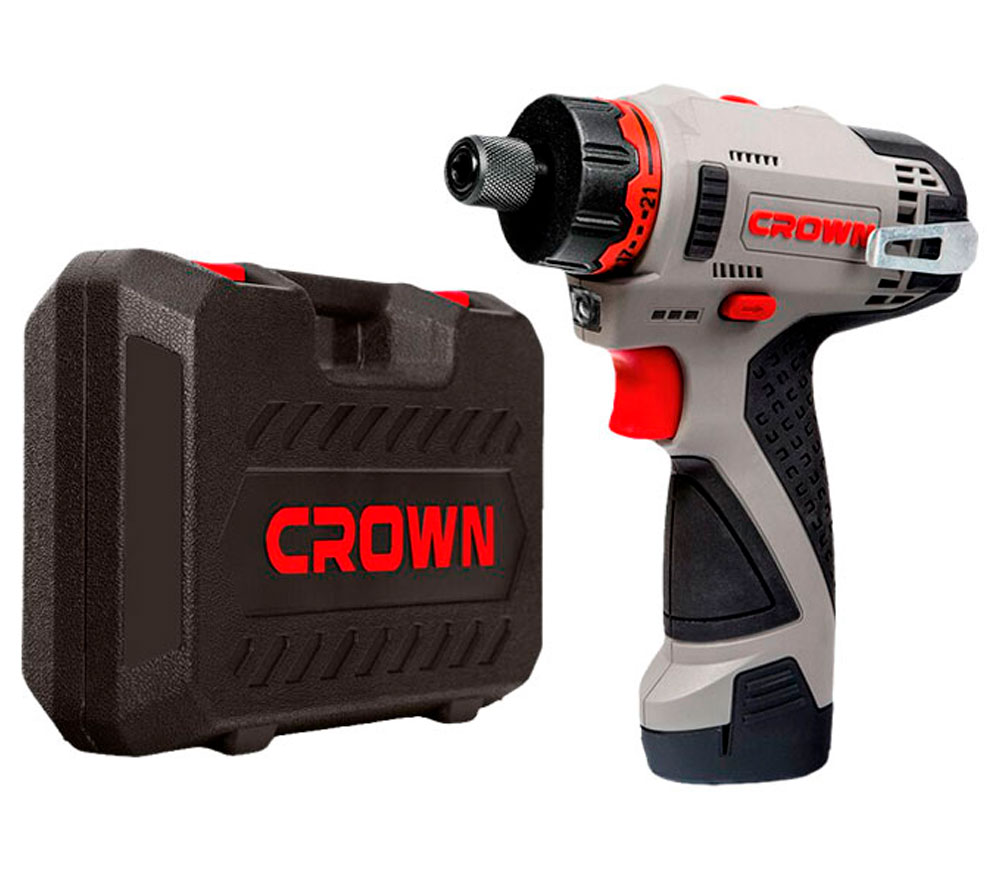 Шуруповерт аккумуляторный CROWN CT21072HBX-2 BMC 12В 2Ач photo 0