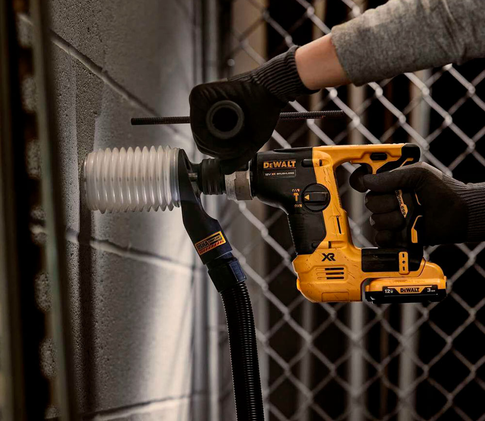 Ciocan rotopercutor cu acumulator DEWALT DCH072L2-QW 1.2J 12V 3Ah photo 3