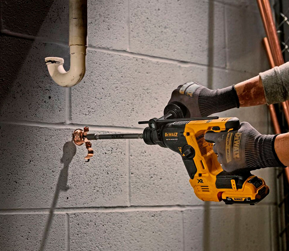 Ciocan rotopercutor cu acumulator DEWALT DCH072L2-QW 1.2J 12V 3Ah photo 4
