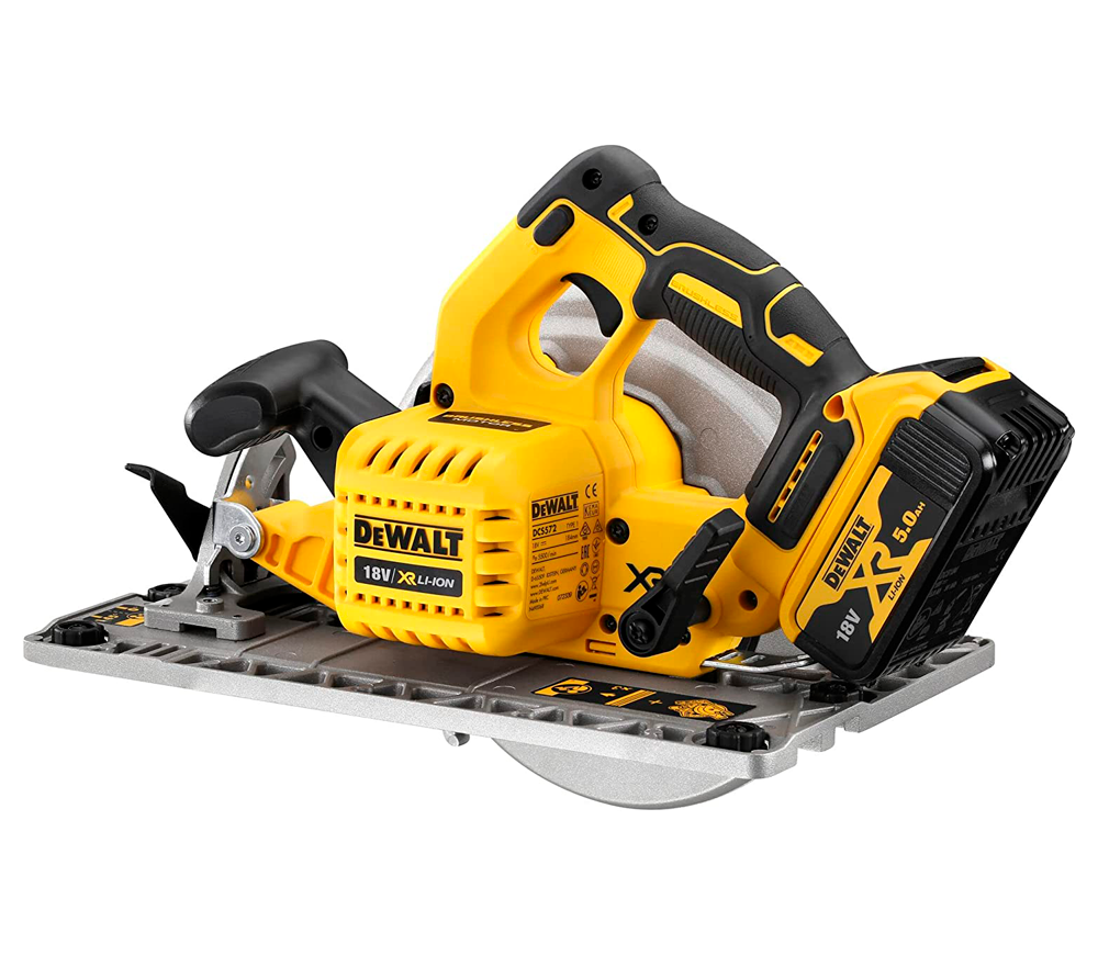 Fierăstrău circular cu acumulator (fără baterii) DEWALT DCS572NT-XJ 184mm 18V photo 0