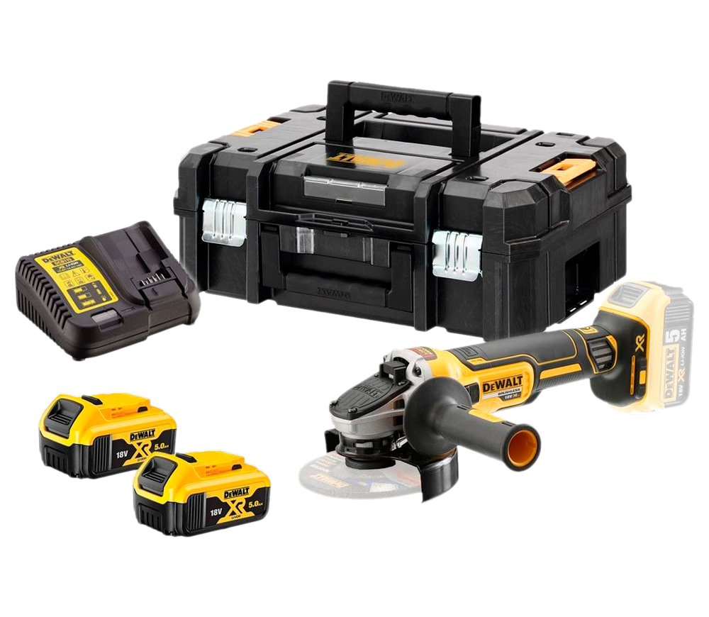 Polizor unghiular cu acumulator DEWALT DCG405P2 125mm 18V 5Ah photo