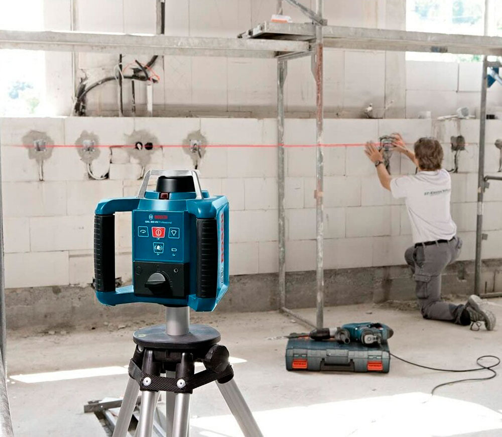 Nivelă cu laser BOSCH GRL 300HV 2fascicole 300m photo 4