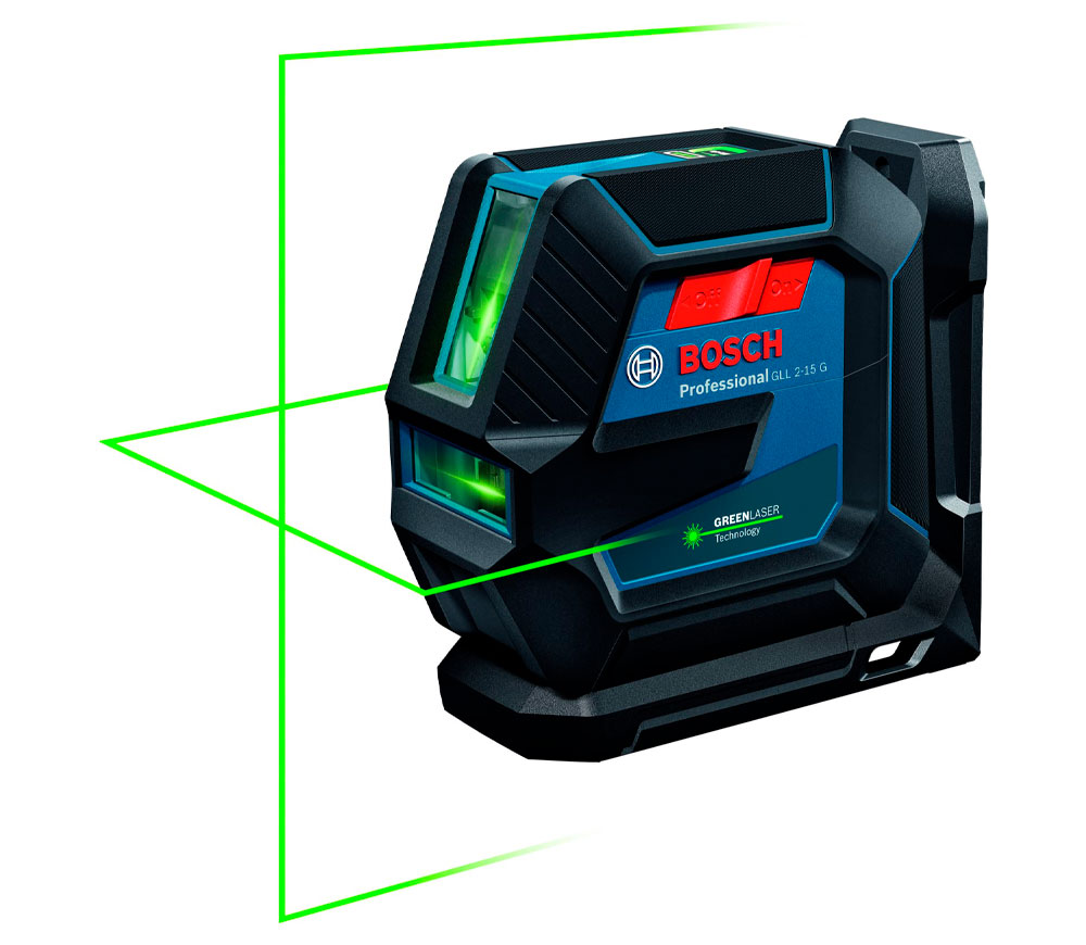 Nivelă cu laser BOSCH GLL 2-15 G 2fascicole 15m photo 1