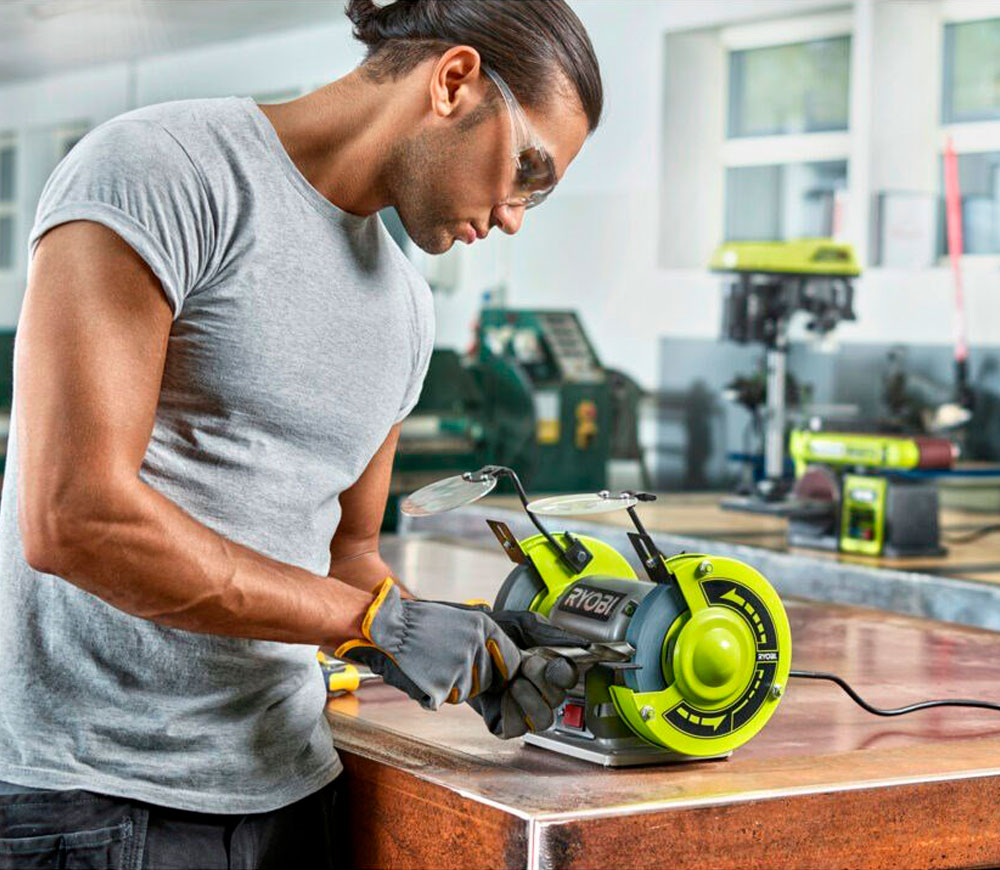 Polizor de banc Ryobi RBG6G1 250w 150mm photo 3
