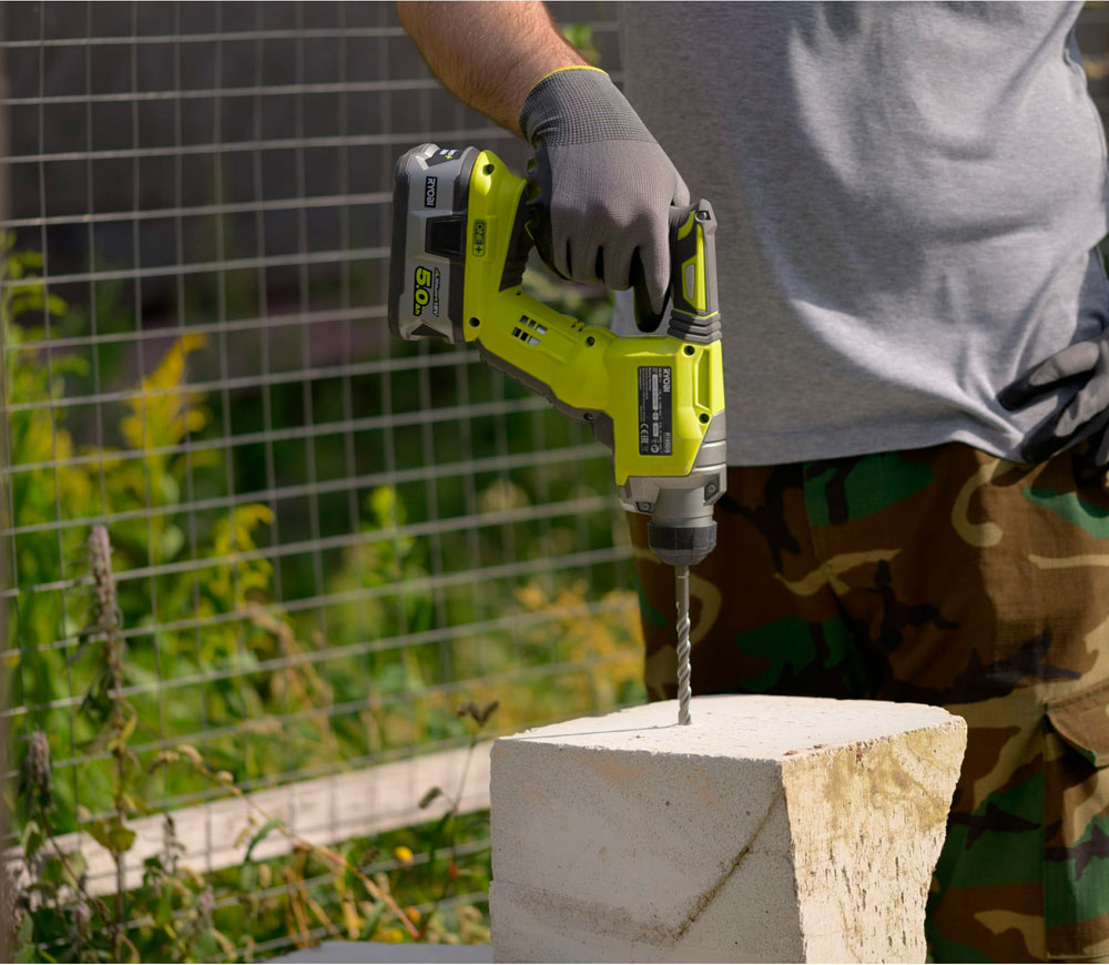 Перфоратор аккумуляторный (без аккумуляторов) RYOBI R18SDS-0 1.3Дж 18В photo 4