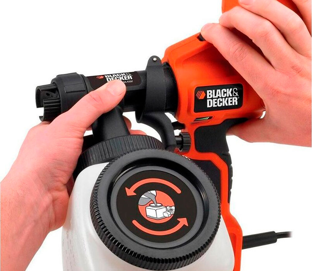 Aparat de vopsit BLACK&DECKER HVLP200 400w photo 5