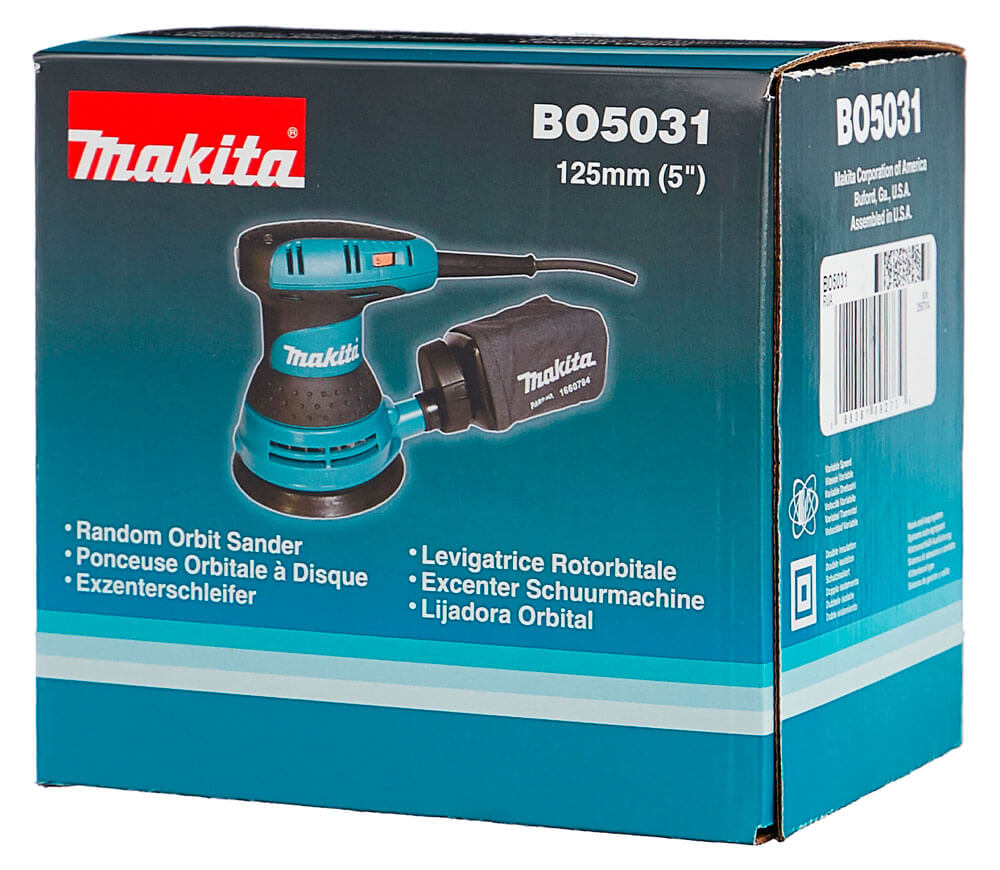 Mașină de șlefuit excentrică MAKITA BO5031 300w 125mm photo 9