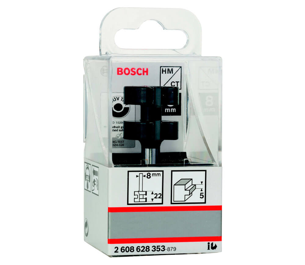 Freză pentru planare si canelare BOSCH 2608628353 Ø8 mm photo 3