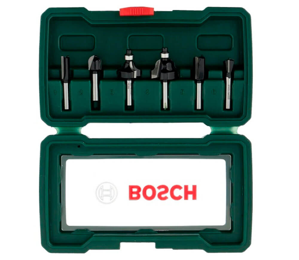Set 6 freze pe lemn Bosch 2607019464 Ø6 mm photo 0