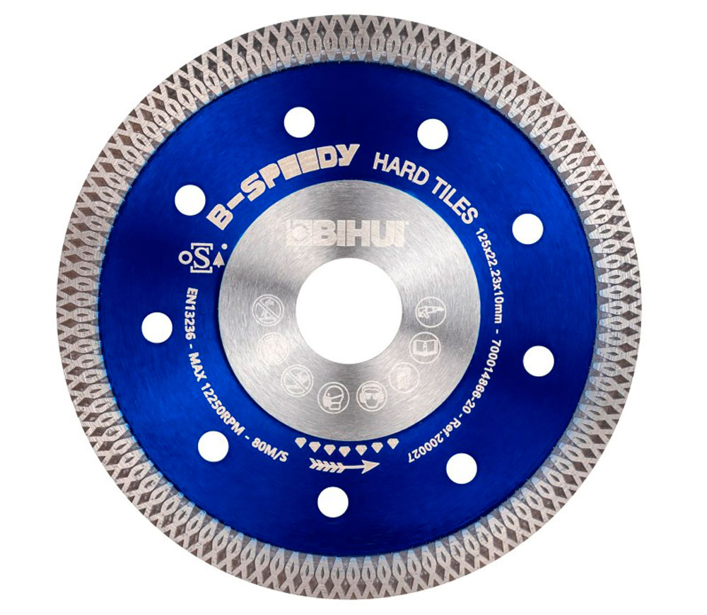 Disc de tăiat cu diamant B-SPEEDY BIHUI DCDM125 125mm turbo photo 4