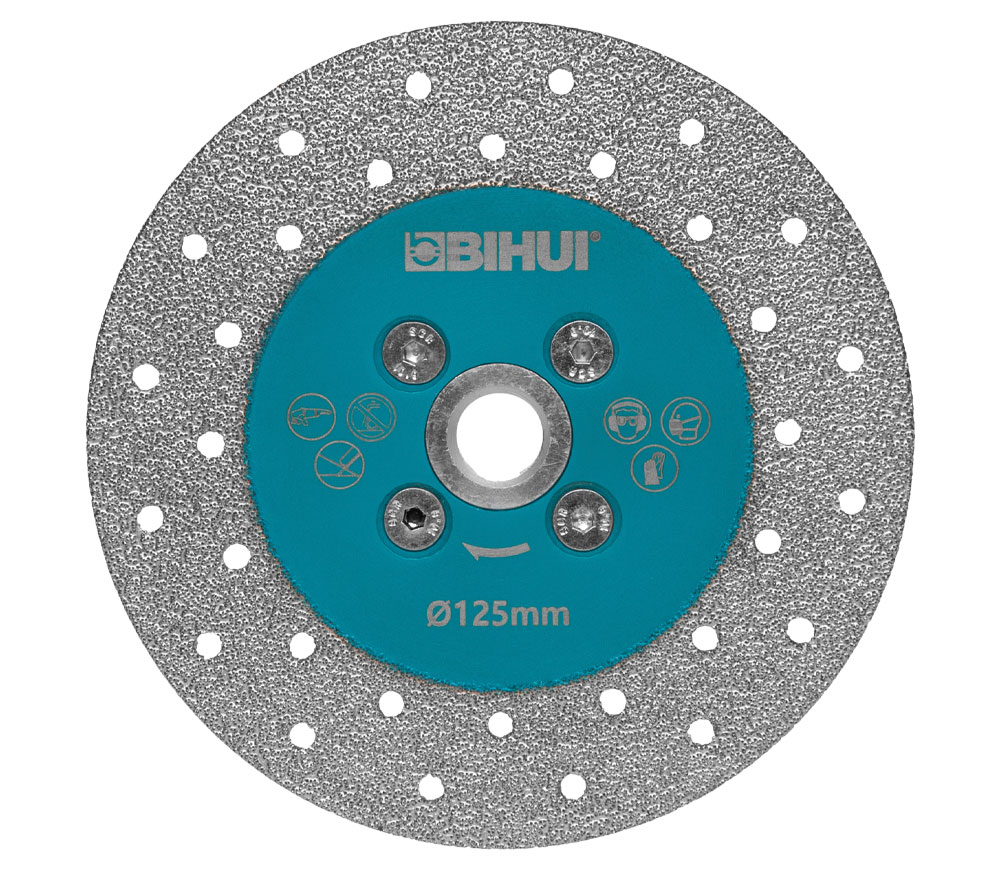 Disc de tăiat și șlefuit cu diamant VACUUM BIHUI DCWMM5 125mm continuu photo 0