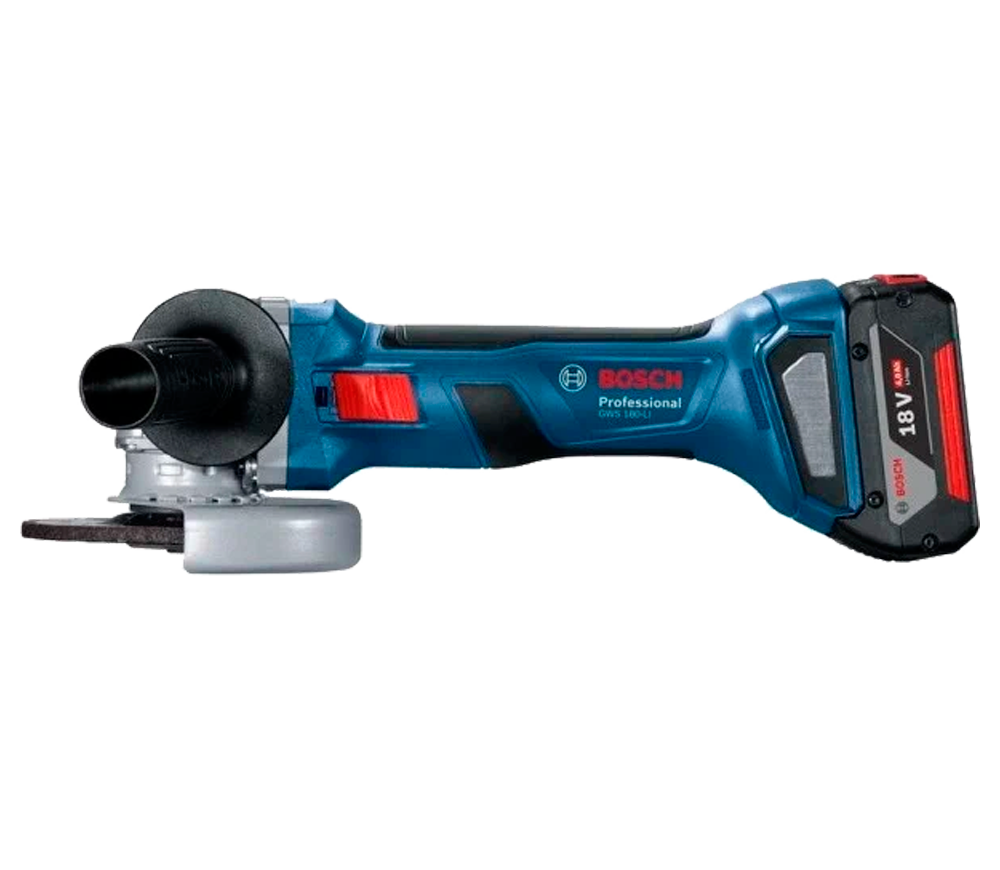 Polizor unghiular cu acumulator (fără baterii) BOSCH GWS 180-Li 120mm 18V photo 3