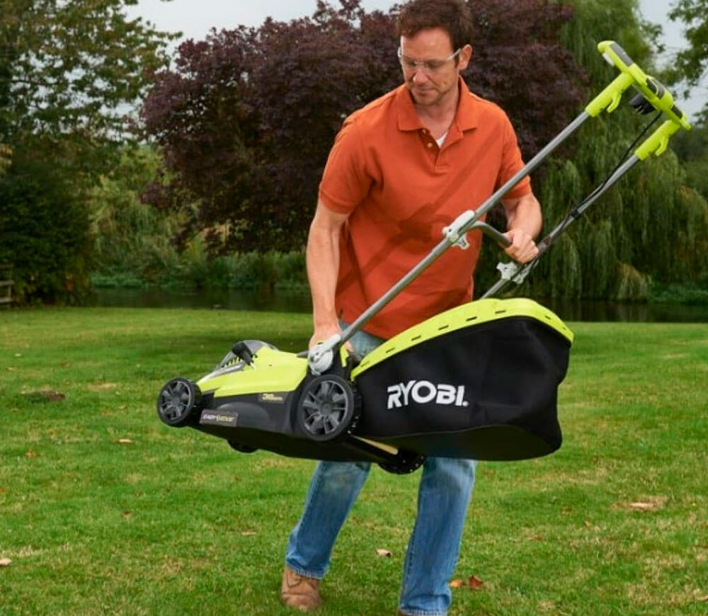 Mașină de tuns gazonul electrică RYOBI RLM15E36H 1500w 360mm photo 15