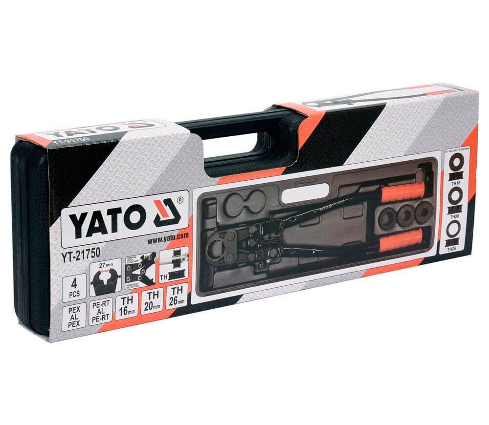 Clești de sertizare YATO YT21750 PEX-AL-PEX/PERT-AL-PERT/TH16/TH20/TH26 photo 3