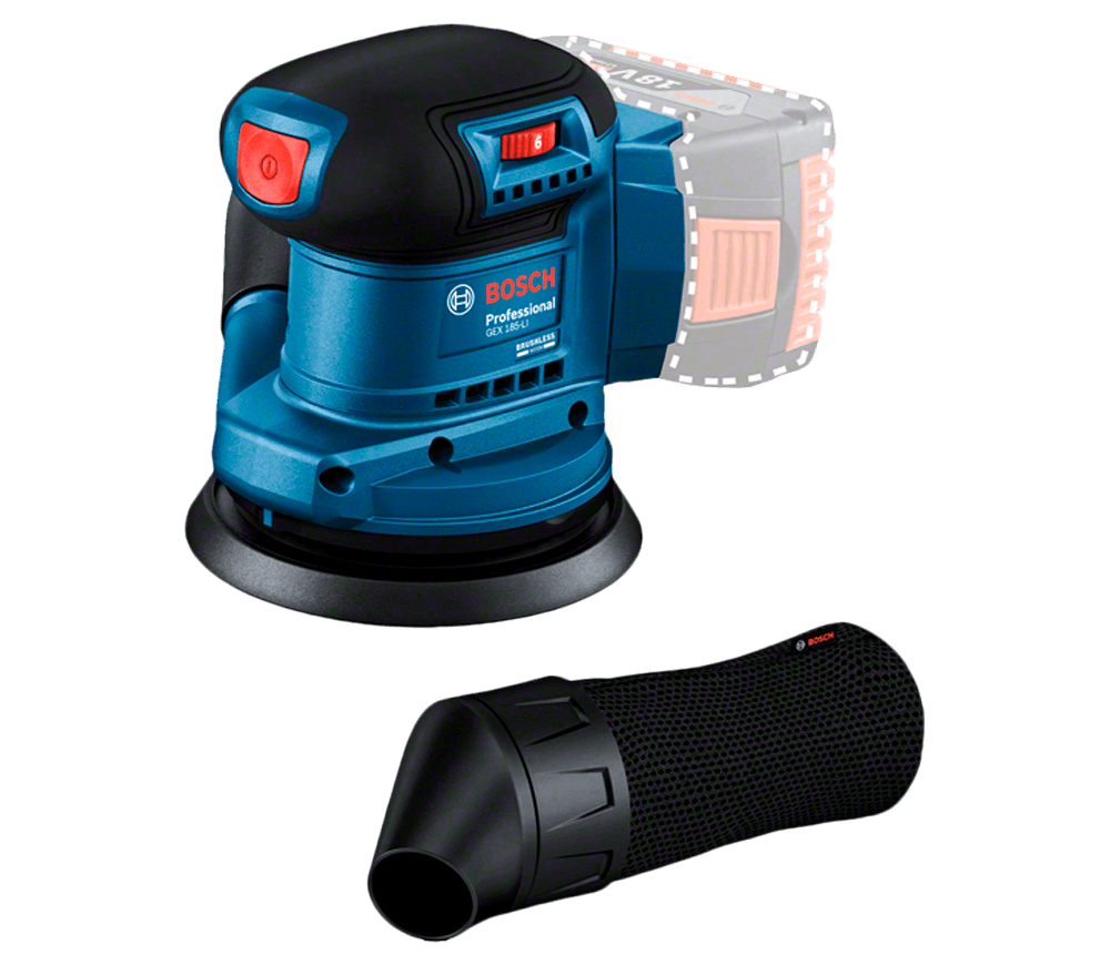 Mașină de șlefuit excentrică fără fir (fără bat) BOSCH GEX 185-LI 125mm 18V photo
