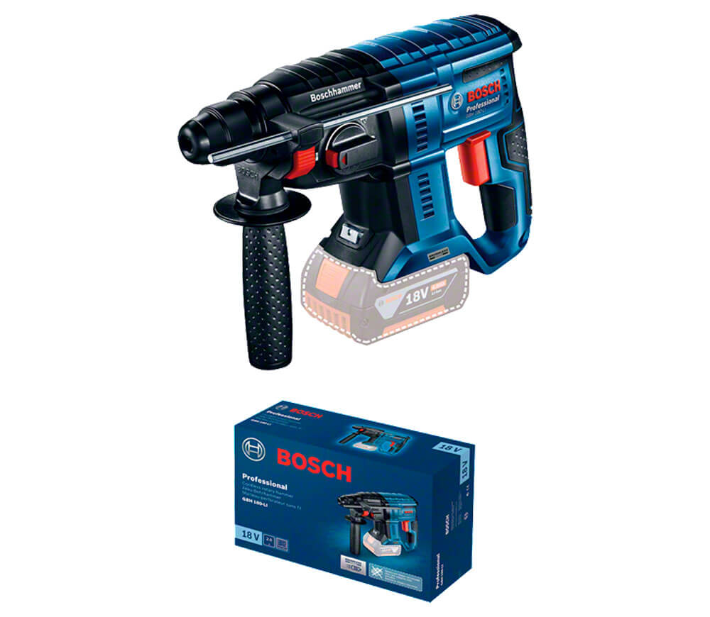 Ciocan rotopercutor cu acumulator (fără baterii) BOSCH GBH 180-Li 2J 18V photo 0