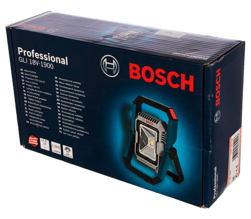 Lanternă construcții cu acumulator (fără baterii) BOSCH GLI 18V-1900 1900lm 14.4/18V photo 6