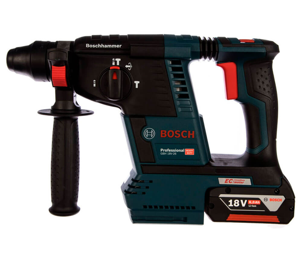 Ciocan rotopercutor cu acumulator BOSCH GBH18VF-26 2.6J 18V 6Ah photo 2