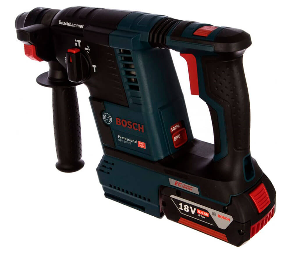 Ciocan rotopercutor cu acumulator BOSCH GBH18VF-26 2.6J 18V 6Ah photo 3