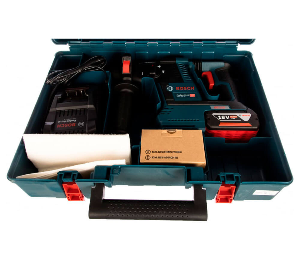 Ciocan rotopercutor cu acumulator BOSCH GBH18VF-26 2.6J 18V 6Ah photo 5