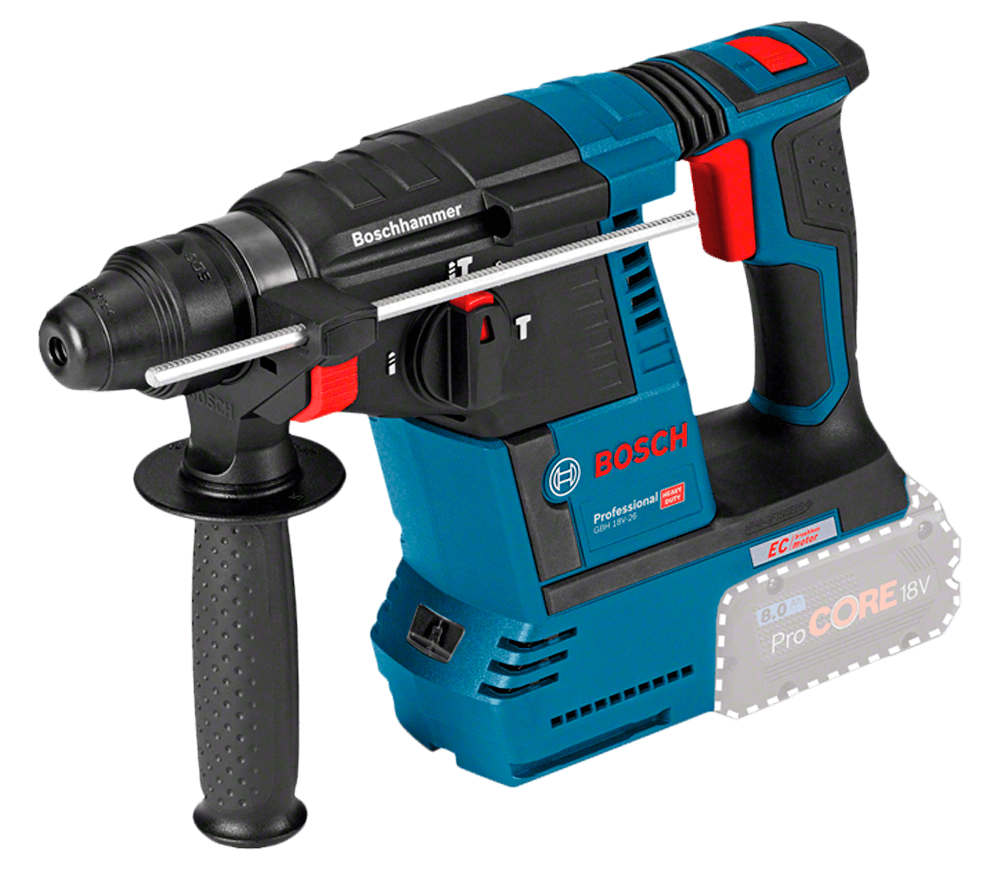 Ciocan rotopercutor cu acumulator (fără baterii) BOSCH GBH 18V-26 2.6J 18V photo