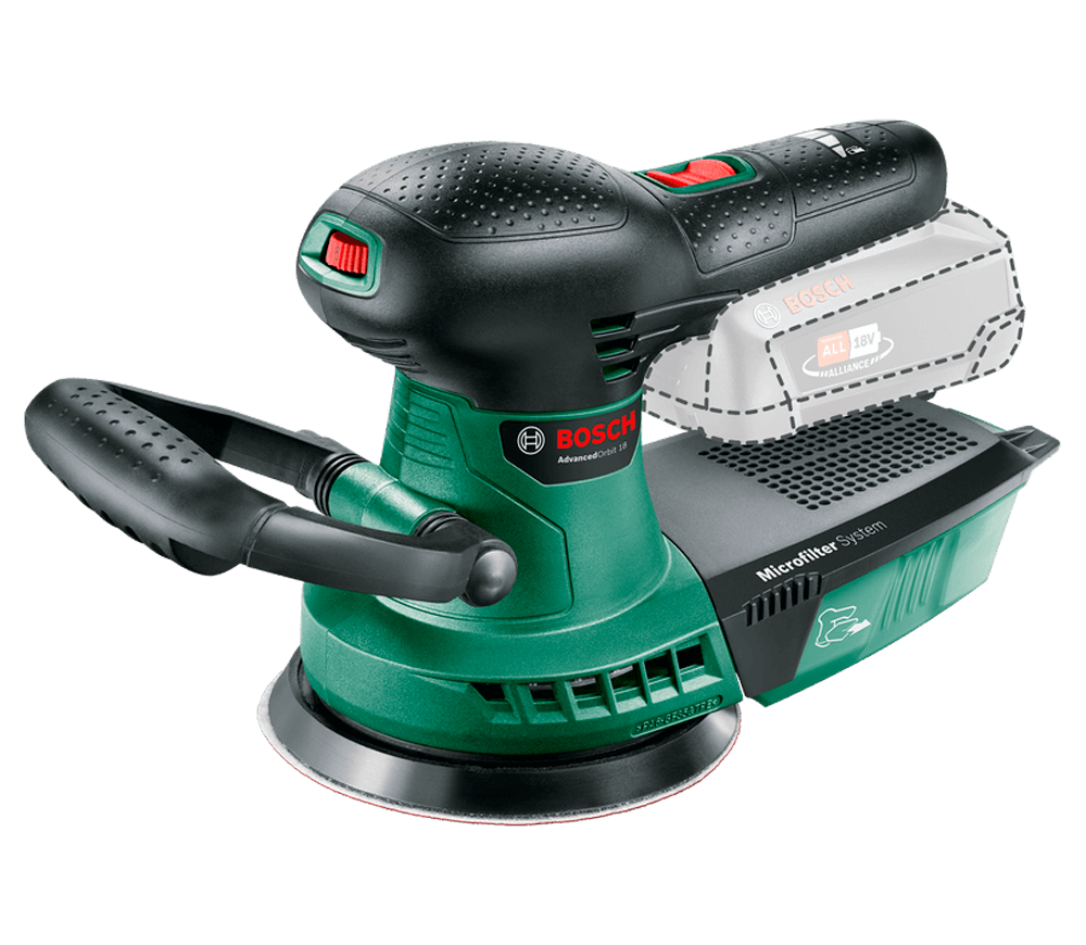 Mașină de șlefuit excentrică fără fir (fără bat) BOSCH ADVANCED ORBIT 125mm 18V photo