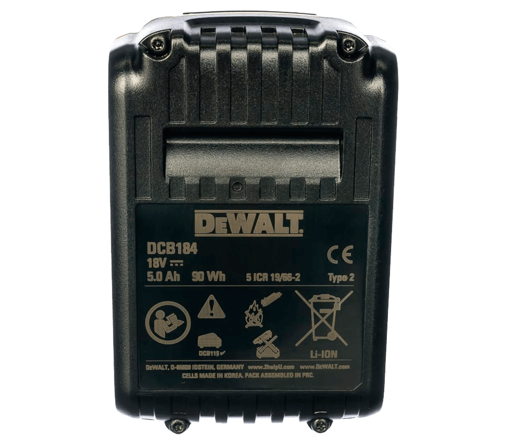 Acumulator DEWALT XR Li-Ion DCB184 Slider 18V 5Ah photo 3