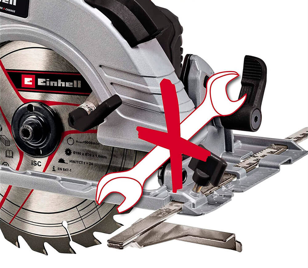 Fierăstrău circular cu acumulator (fără baterii) EINHELL TE-CS 18/190Li SOLO XPWR 190mm 18V photo 2