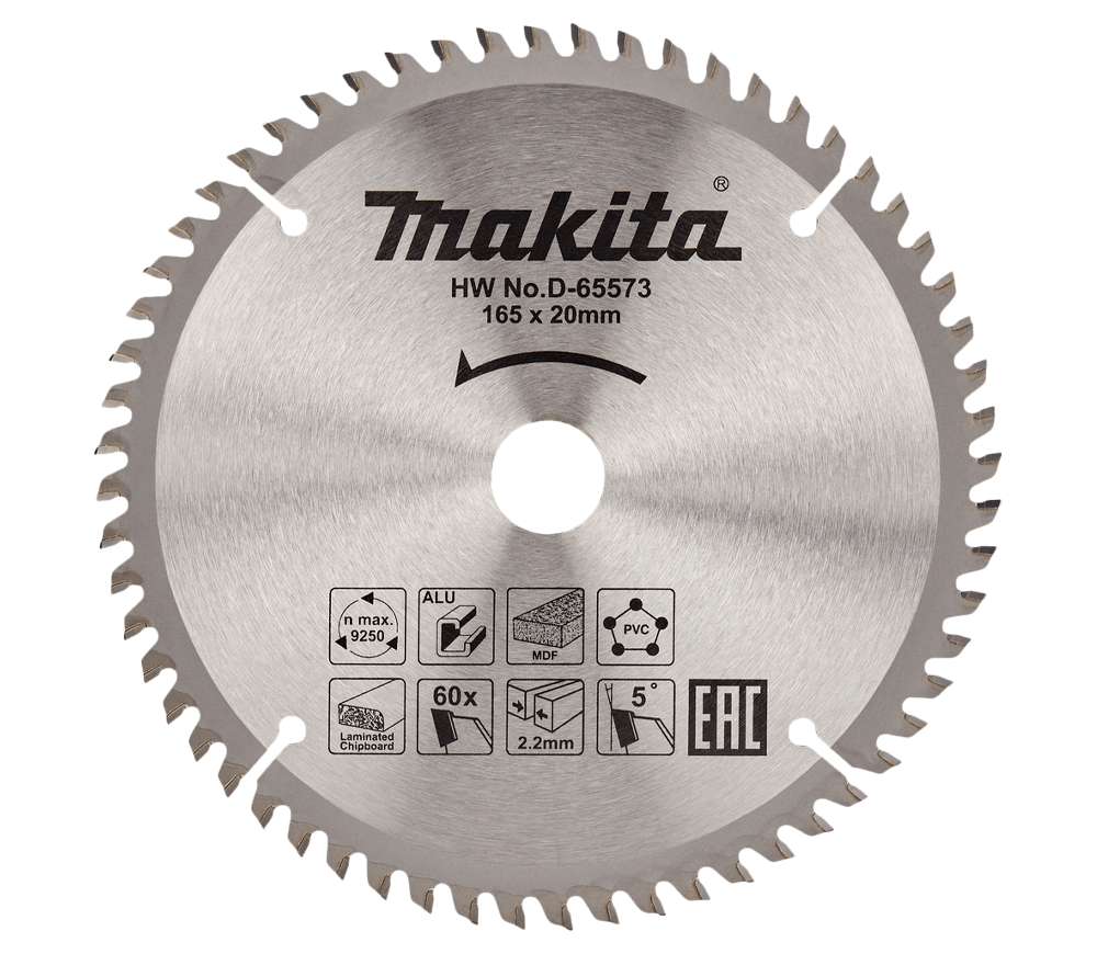 Disc pentru fierastrau electric MAKITA D-65573 165mm 60T photo