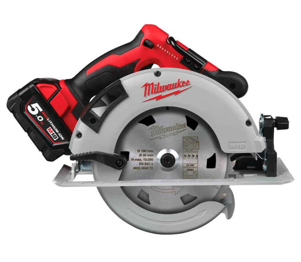 Fierăstrău circular cu acumulator MILWAUKEE M18 BLCS66-502X 190mm 18V 5Ah photo 0