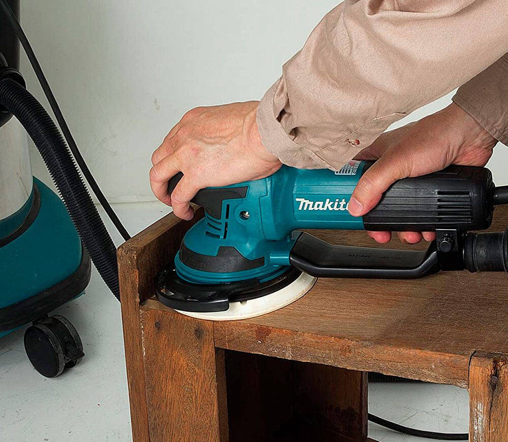 Mașină de șlefuit excentrică MAKITA BO6050J 750w 150mm photo 10