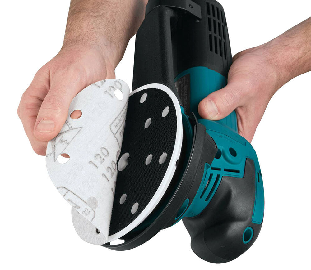 Mașină de șlefuit excentrică MAKITA BO6050J 750w 150mm photo 7