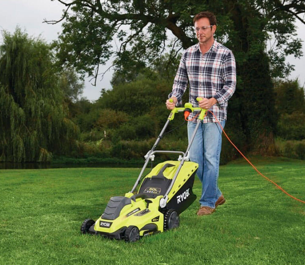 Mașină de tuns gazonul electrică RYOBI RLM18E40H 1800w 400mm photo 13