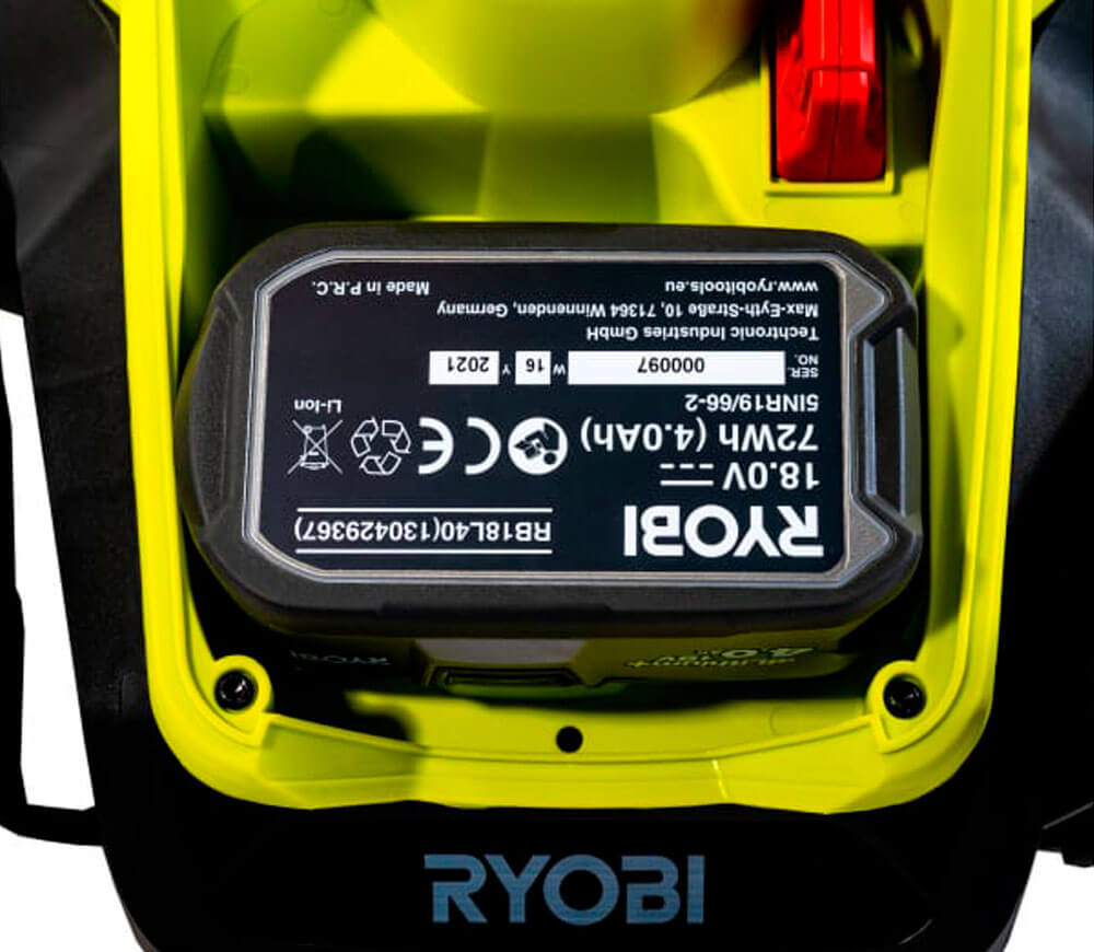 Mașină de tuns gazonul cu acumulator RYOBI RLM18X33B40 330mm 18V 4Ah photo 8