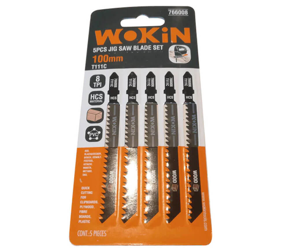 Set pînze fierăstrău WOKIN 766008 T111C 8TPI 100mm 5buc photo 0