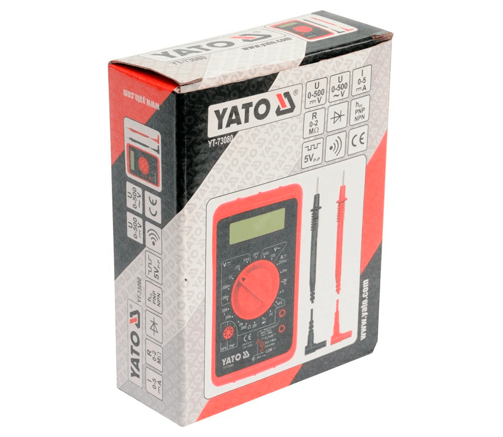 Multimetru digital YATO YT73080 0/500V 0/5A photo 0