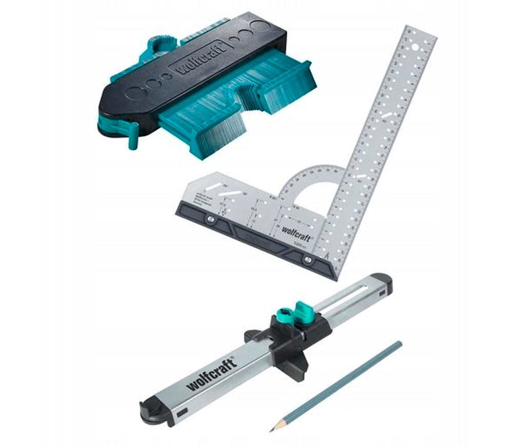 Set sabloane de ajustare a laminatului Wolfcraft 6976000 photo 1