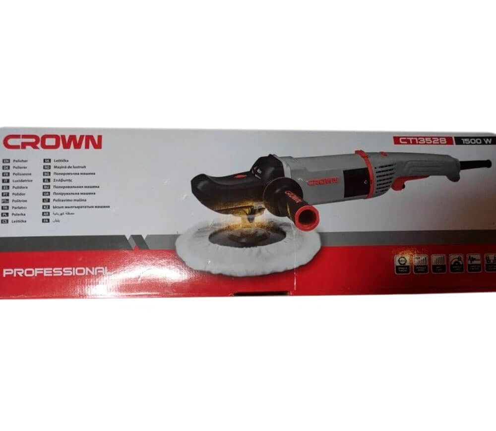 Mașină de polișat CROWN CT13528 1500w 180mm photo 3