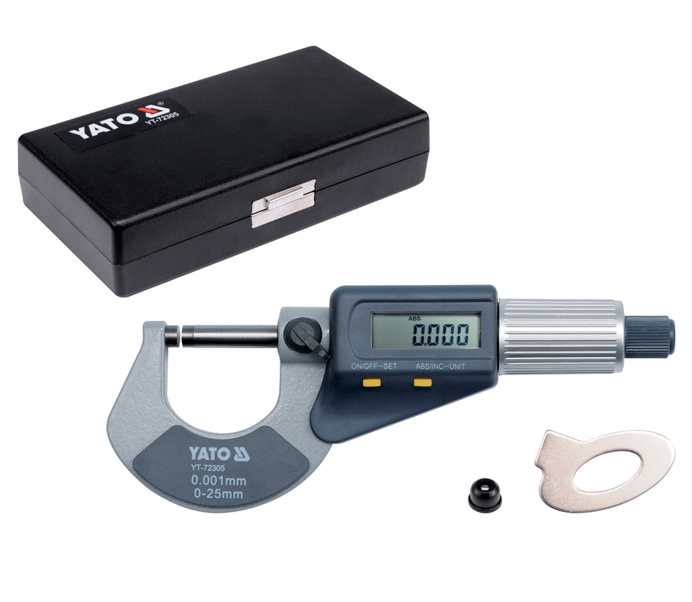 Micrometru digital YATO YT72305 0-25mm Metal/Plastic photo 0