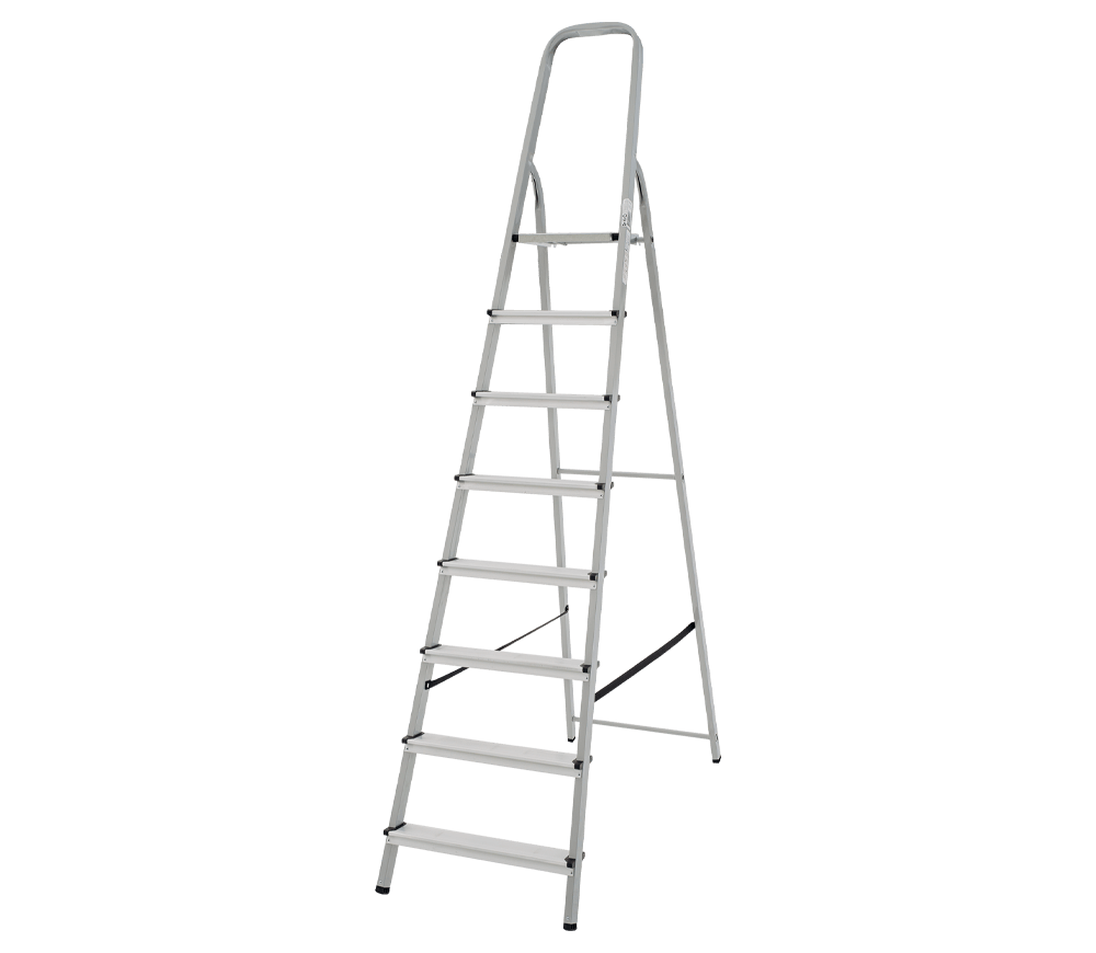 Scară cu suport metal LIDER-TECH 1130108 1.69m 150kg photo