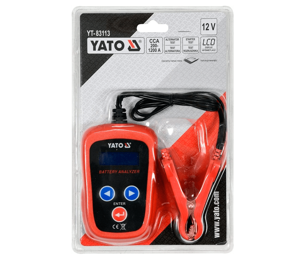 Tester pentru acumulator auto YATO YT83113 12V 200/1200A photo 1