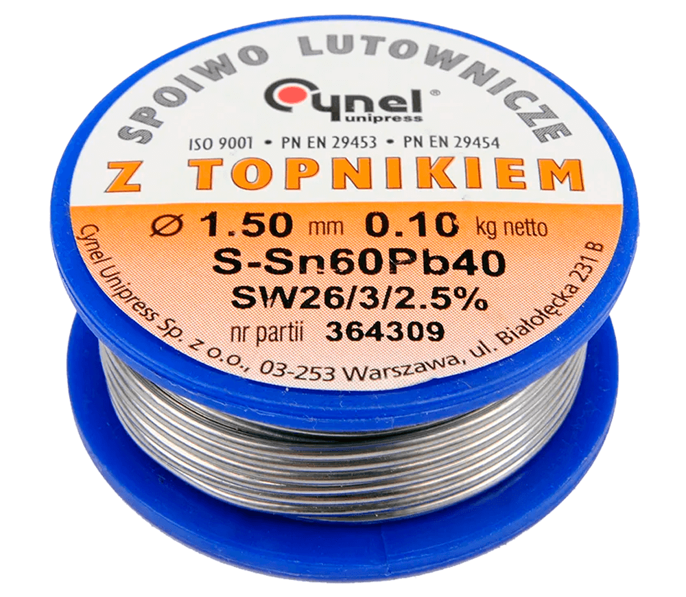Sârmă pentru sudură cu flux TOYA TOY76814 Staniu/Plumb 1.5mm 0.1kg photo