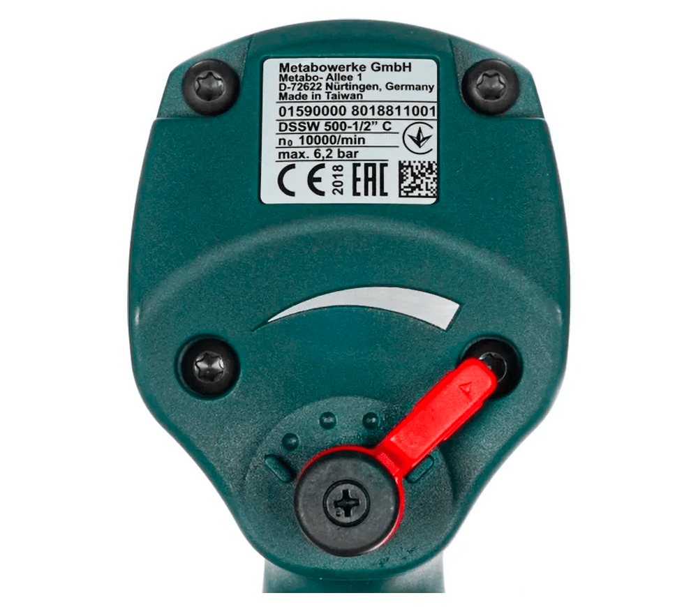 Mașină de înșurubat cu impact pneumatică METABO DSSW 500-1/2" C 500Nm 10000rot/min photo 4