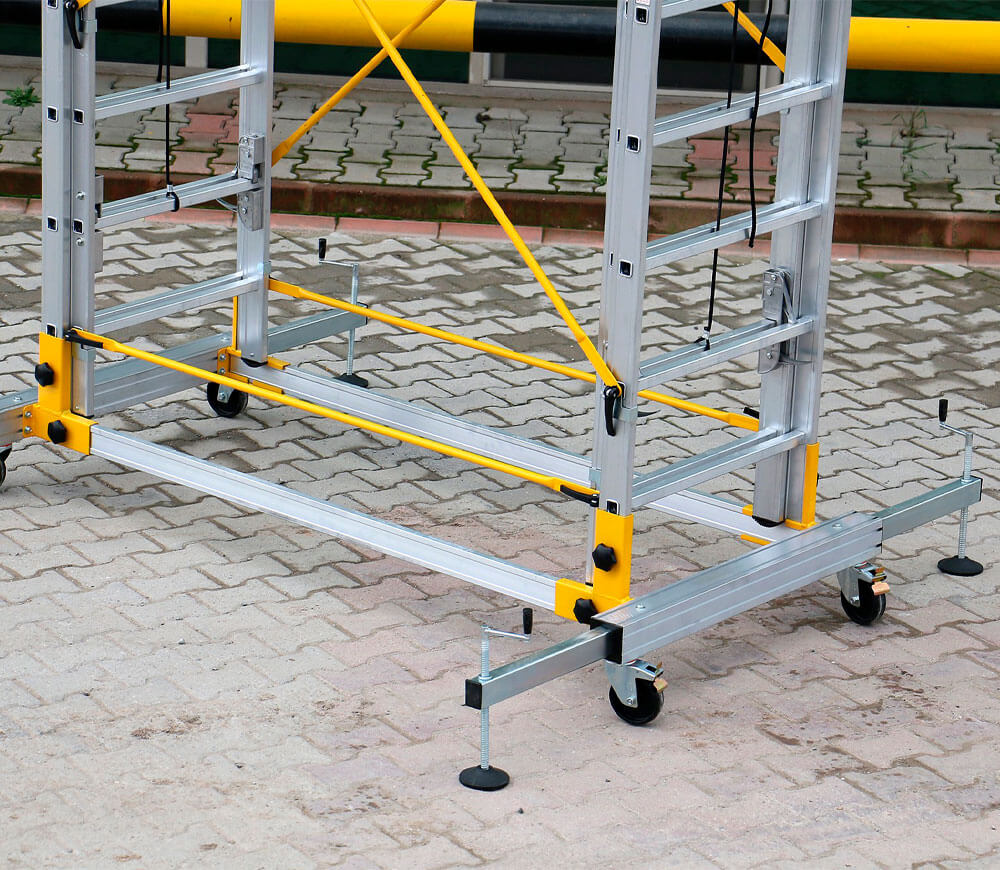 Turn mobil pentru lucrări de construcţie şi montaj CAGSAN S006 XL 6.52m aluminiu photo 6