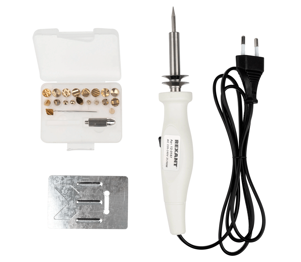 Ciocanul de lipit cu 21 accesorii REXANT 120187 20-50w 450°C 220 V photo 0